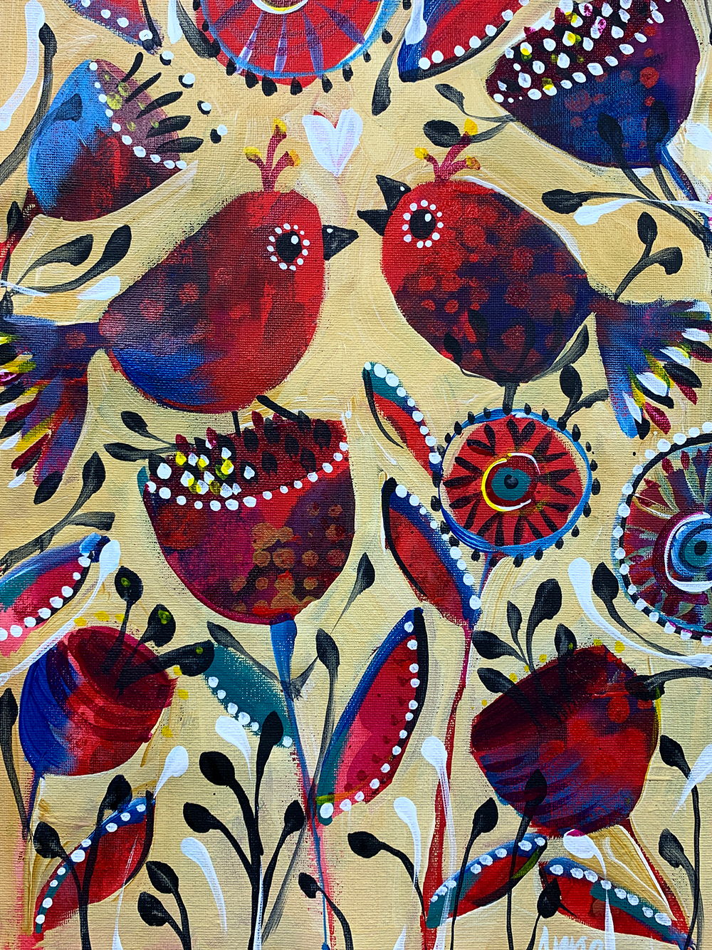 Love Birds Dove Birds Paint Along