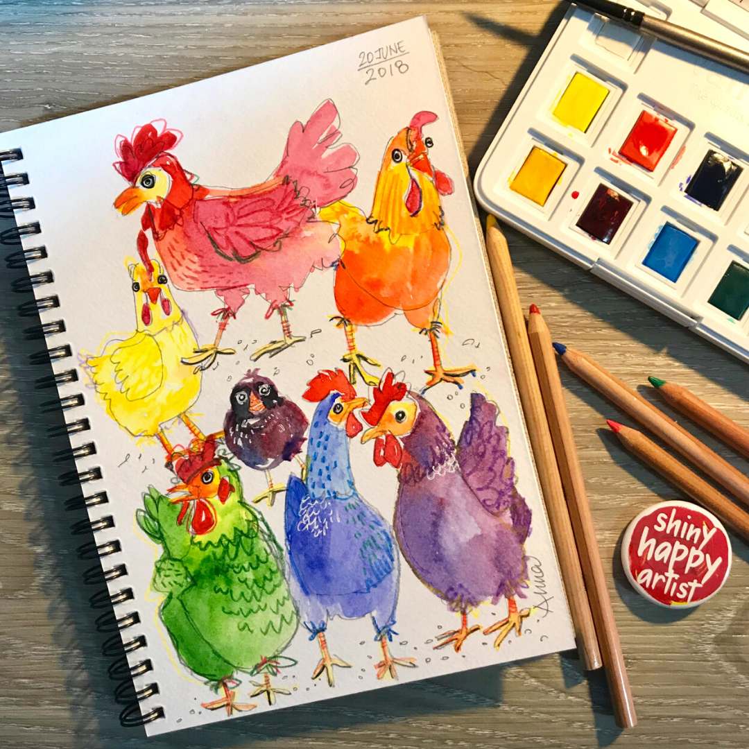Chickens Sketch
